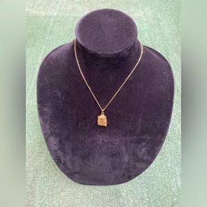 Gold Jesus necklace